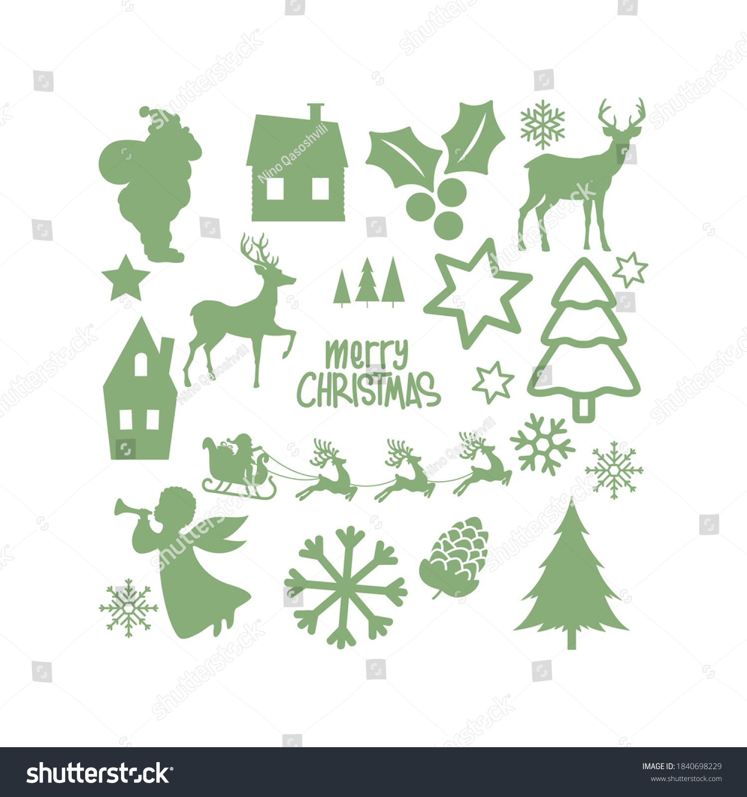 1,743 Christmas tree svg Images, Stock Photos & Vectors | Shutterstock