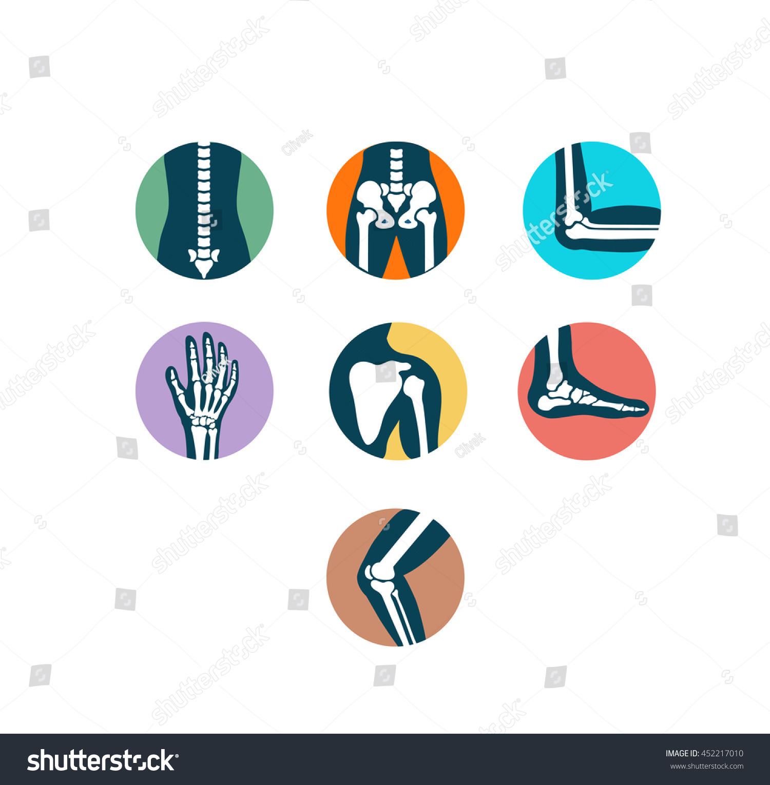 Orthopaedics And Sport Medicine Icons Stock Vector Illustration ...