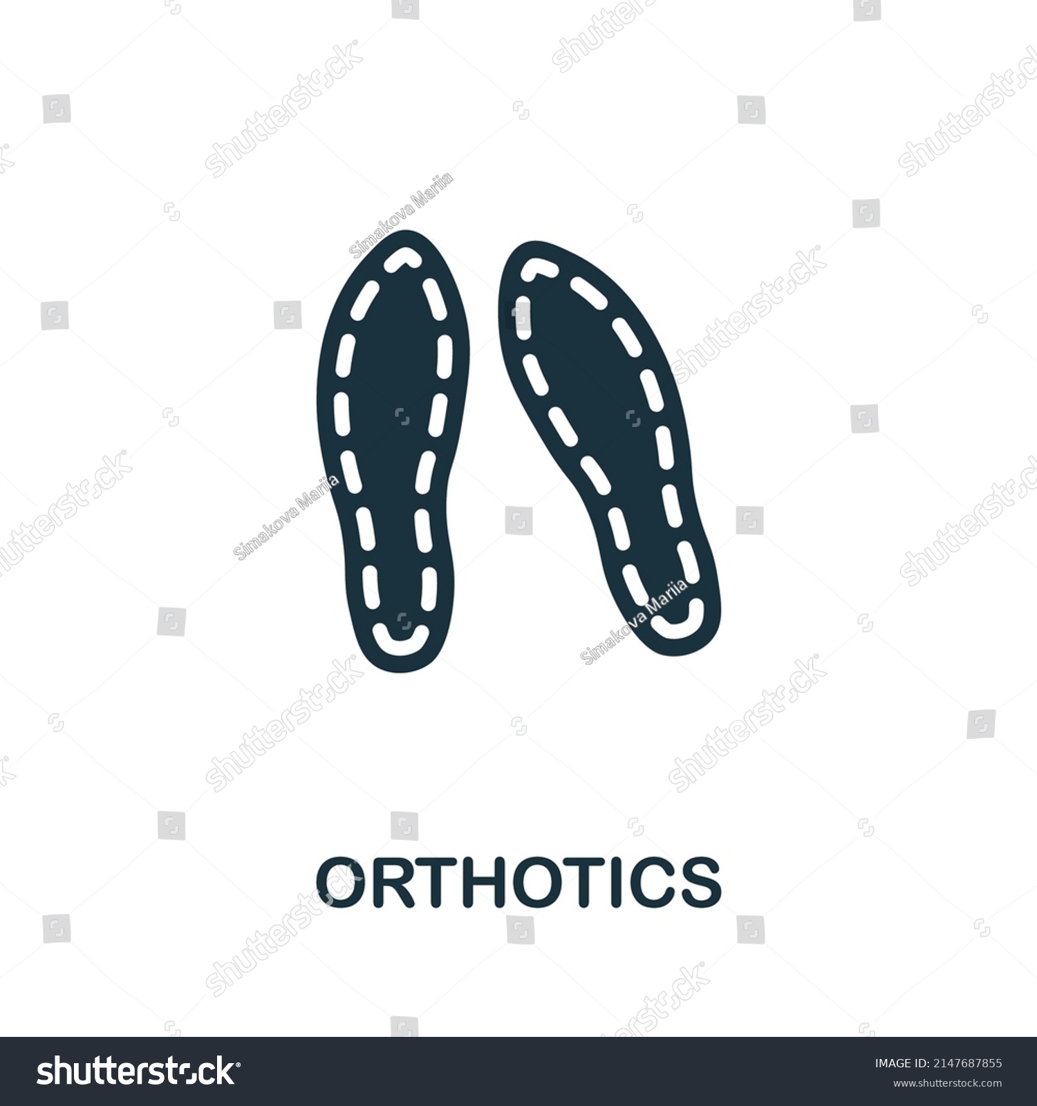 Orthotics Icon Monochrome Simple Orthotics Icon Stock Vector (Royalty ...