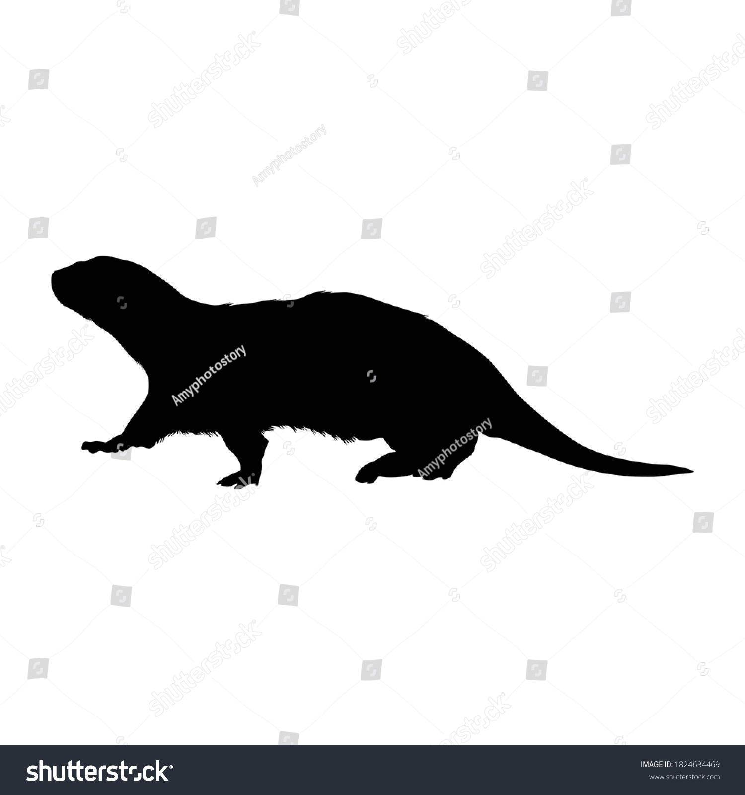 Otter silhouette Images, Stock Photos & Vectors | Shutterstock