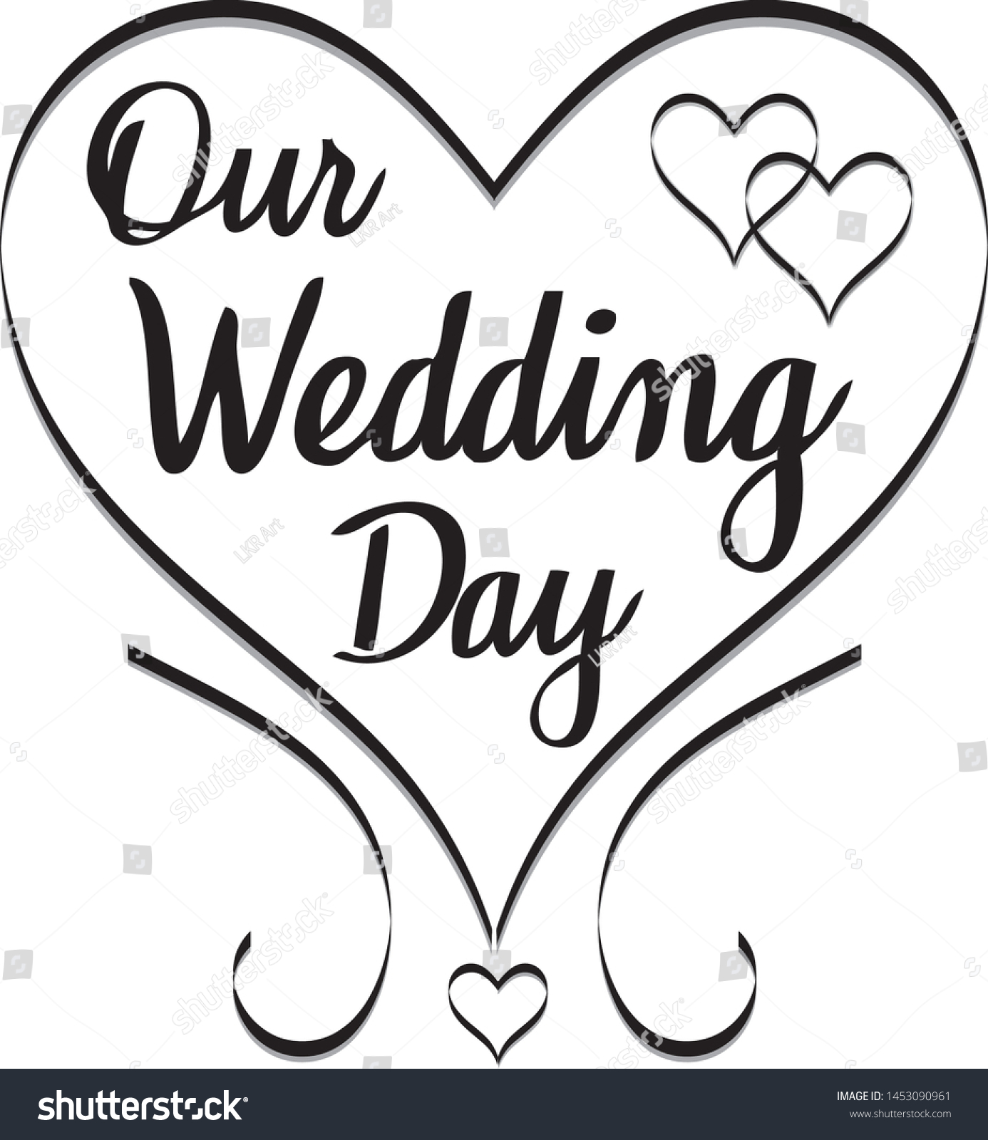 Our Wedding Day Clip Art Stock Vector Royalty Free 1453090961 Our Wedding Day Clip Art Stock Vector Royalty Free 1453090961