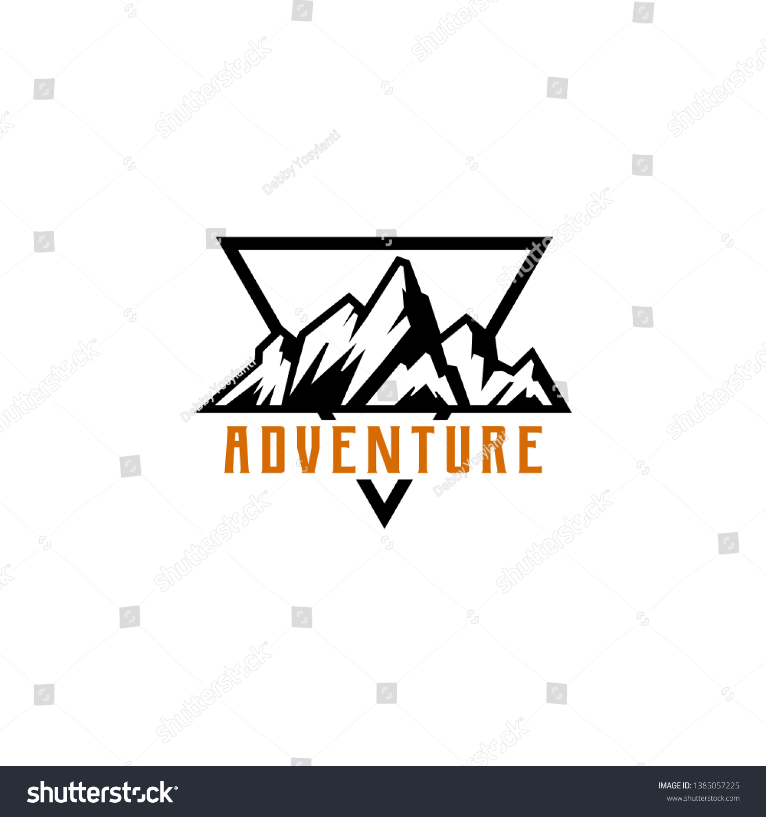 Outdoor Adventure Logo Design Template Stock Vector (Royalty Free ...