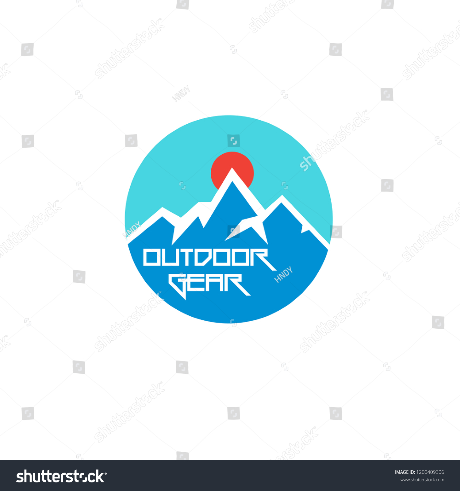 Outdoor Gear Logo Template Stock Vector (Royalty Free) 1200409306