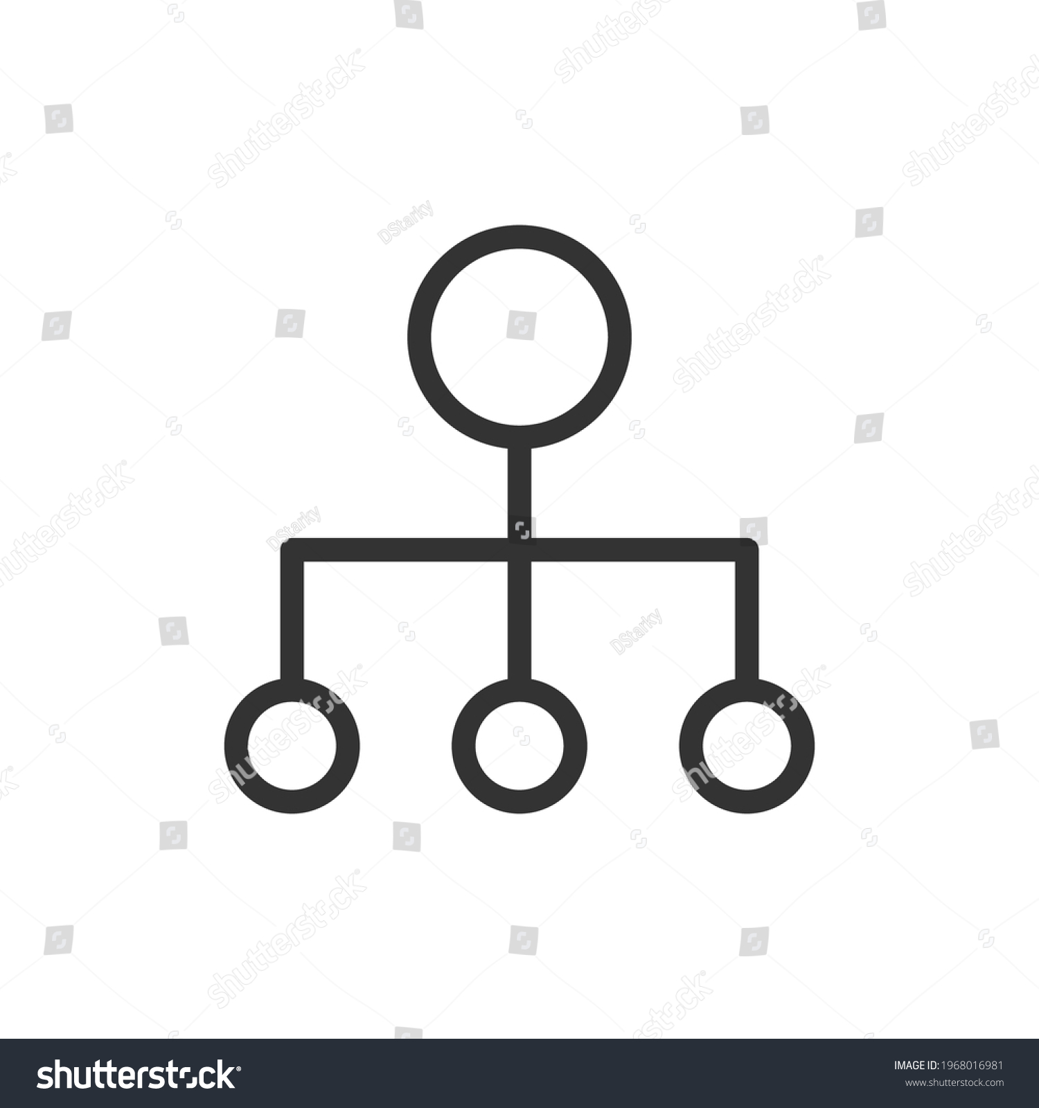 Outline Design Hierarchy Icon Premium Symbol Stock Vector (Royalty Free ...