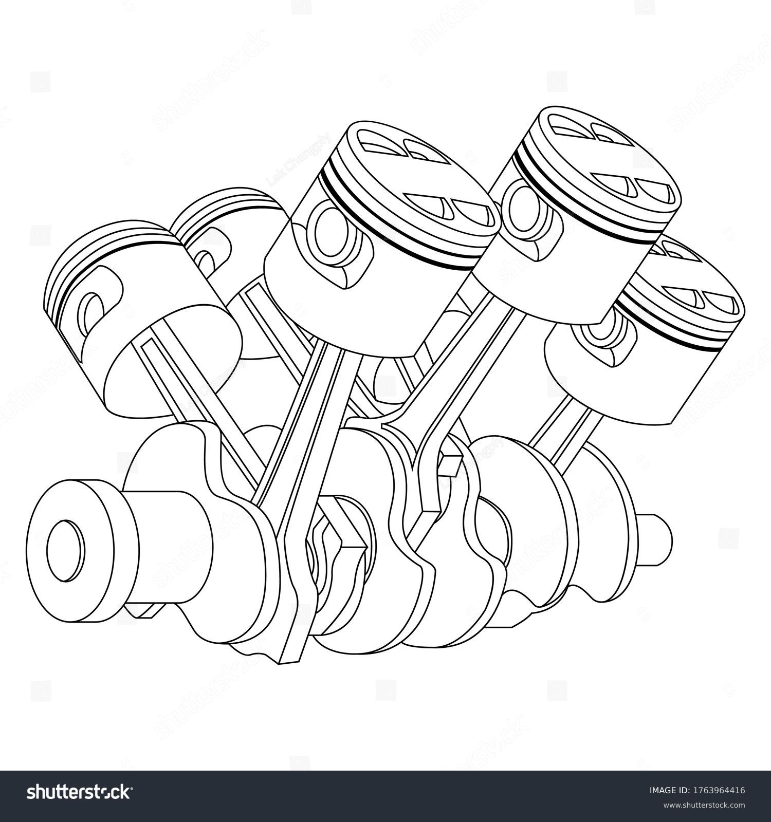 Piston technical drawing Images, Stock Photos & Vectors Shutterstock