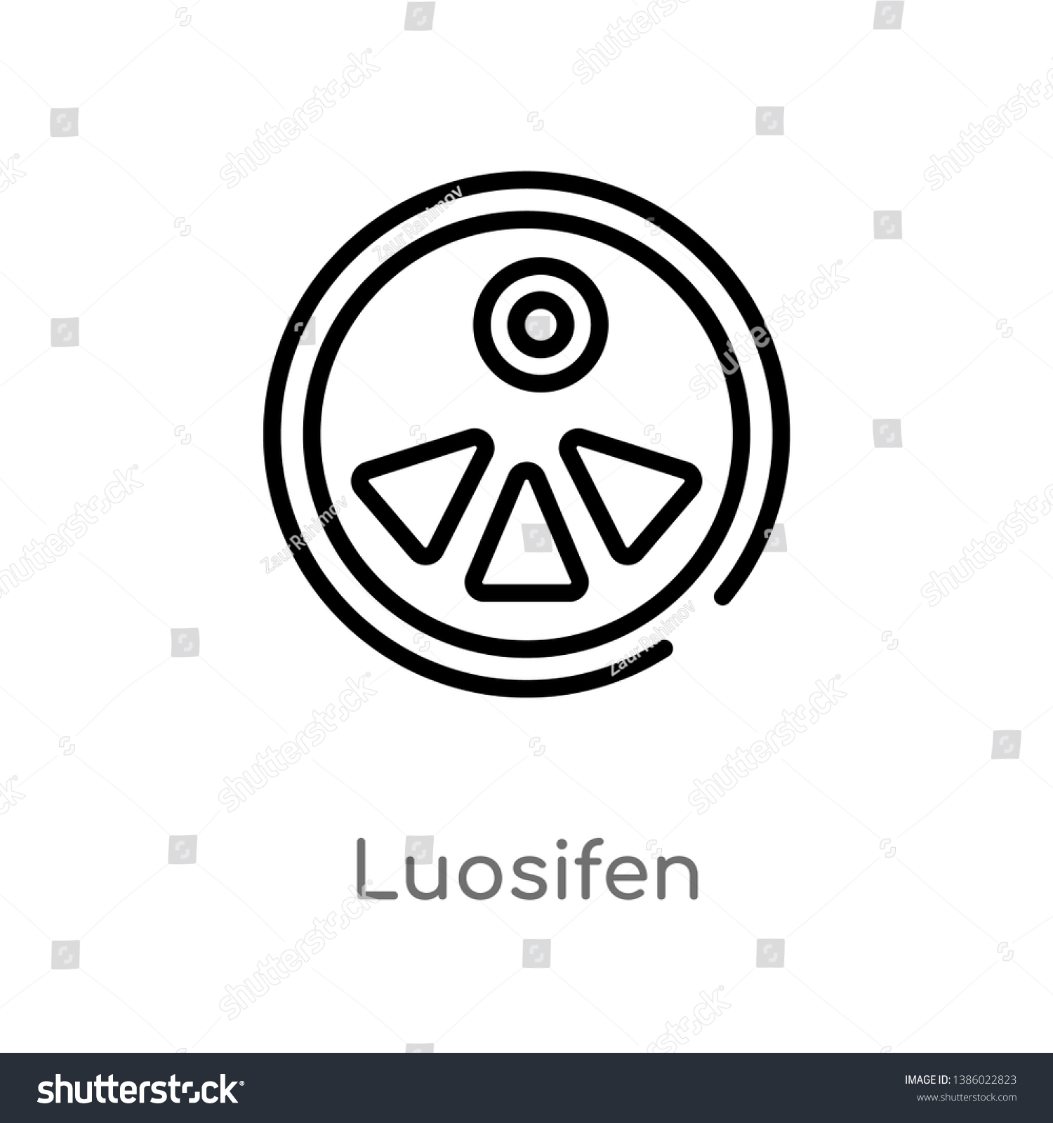 SVG of outline luosifen vector icon. isolated black simple line element illustration from food concept. editable vector stroke luosifen icon on white background svg