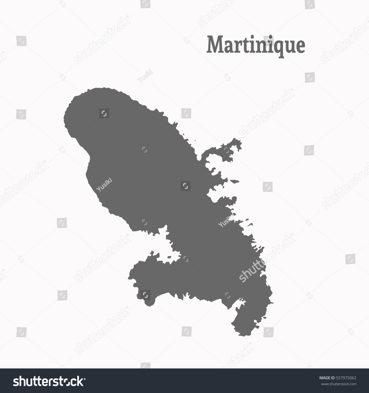 Outline Map Martinique Isolated Vector Illustration Stock Vector Outline Map Of Martinique Isolated Vector Illustration 557975062