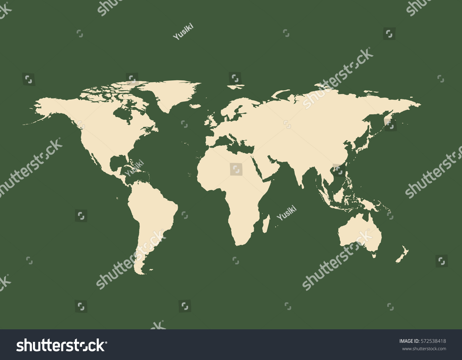 outline map world isolated vector illustration stock vector 572538418