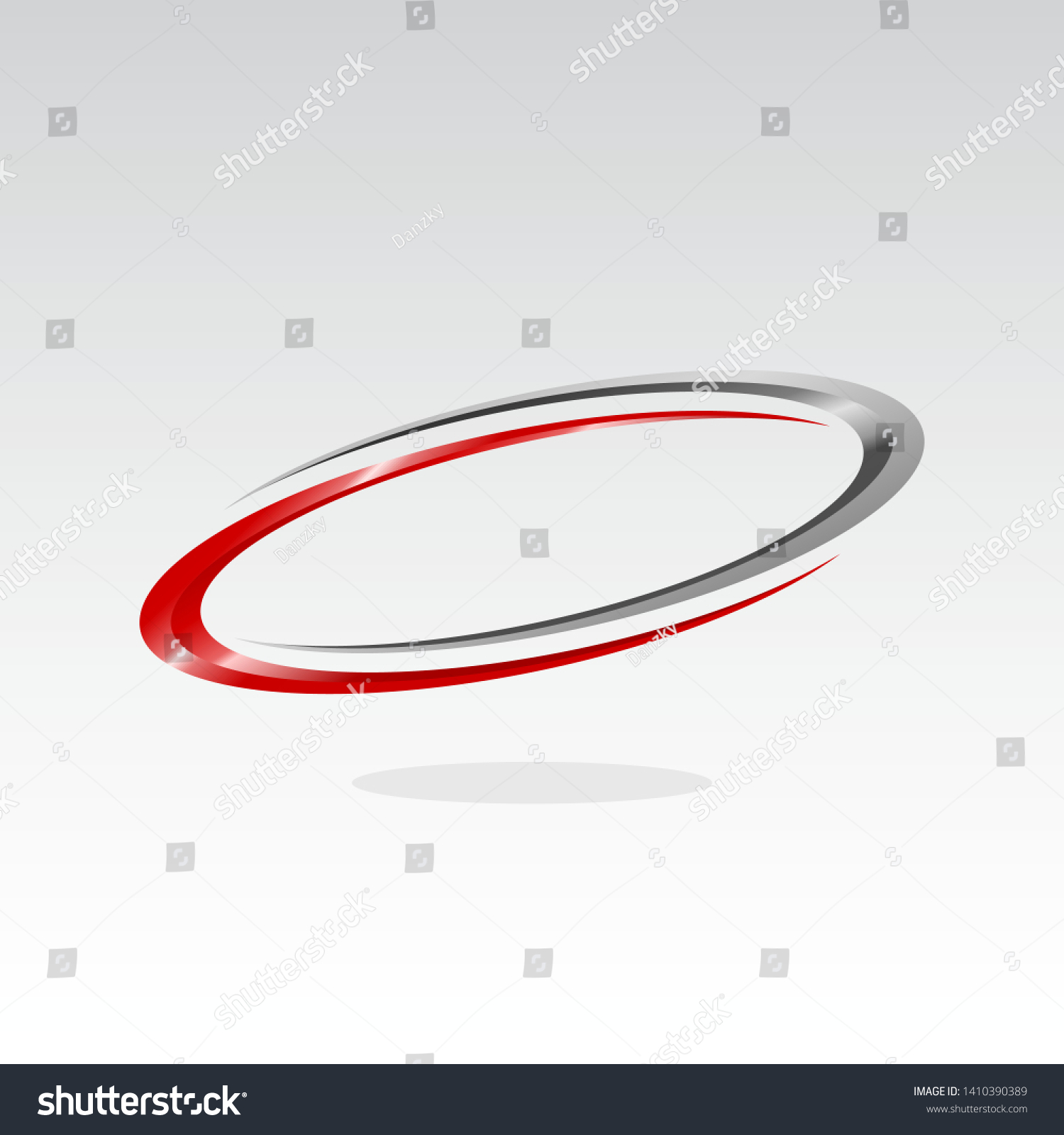 Oval logo design inspiration rote stock vektorgrafik lizenzfrei