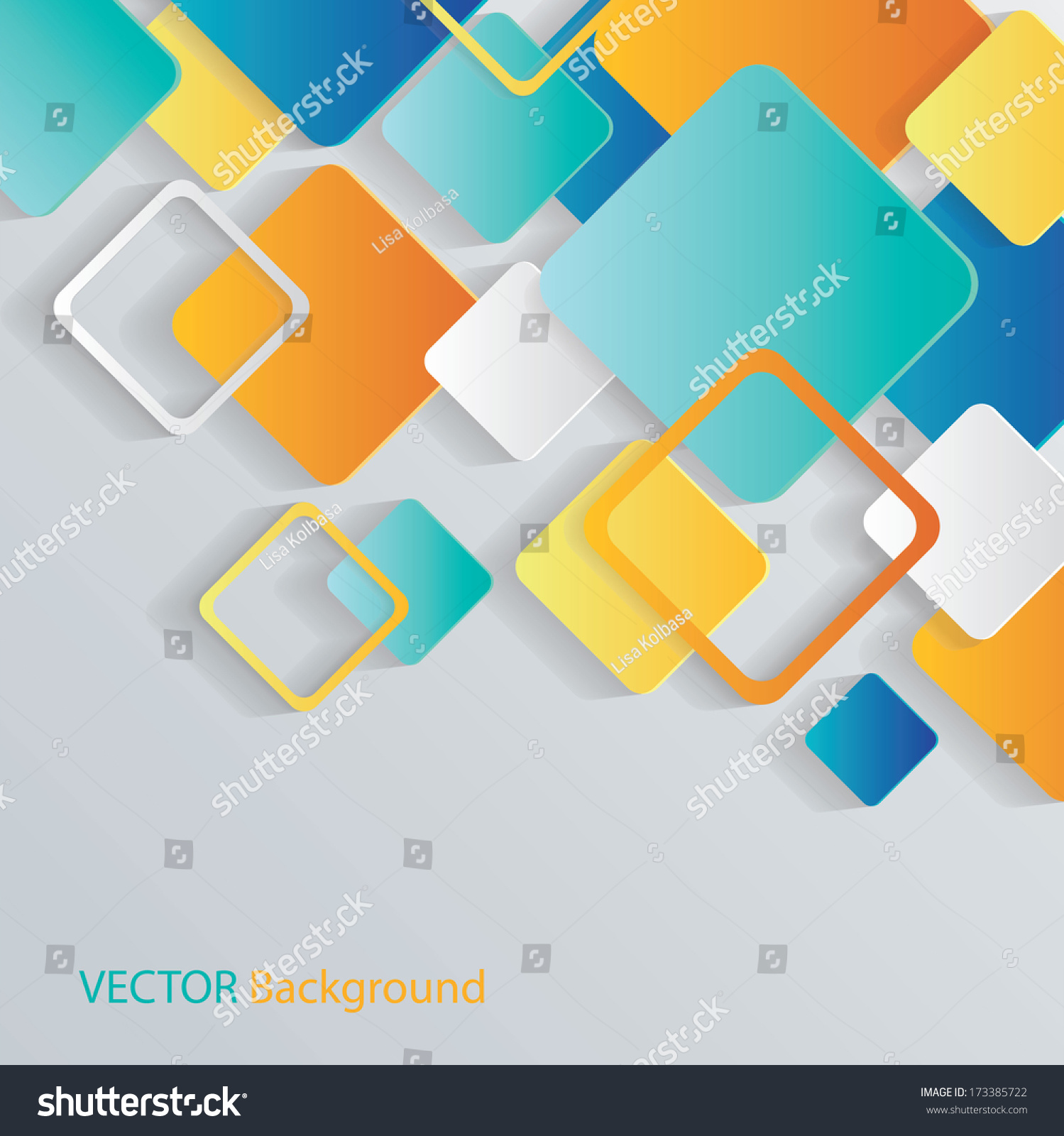 Overlapping Squares Concept Illustration Stock Vector 173385722 ...