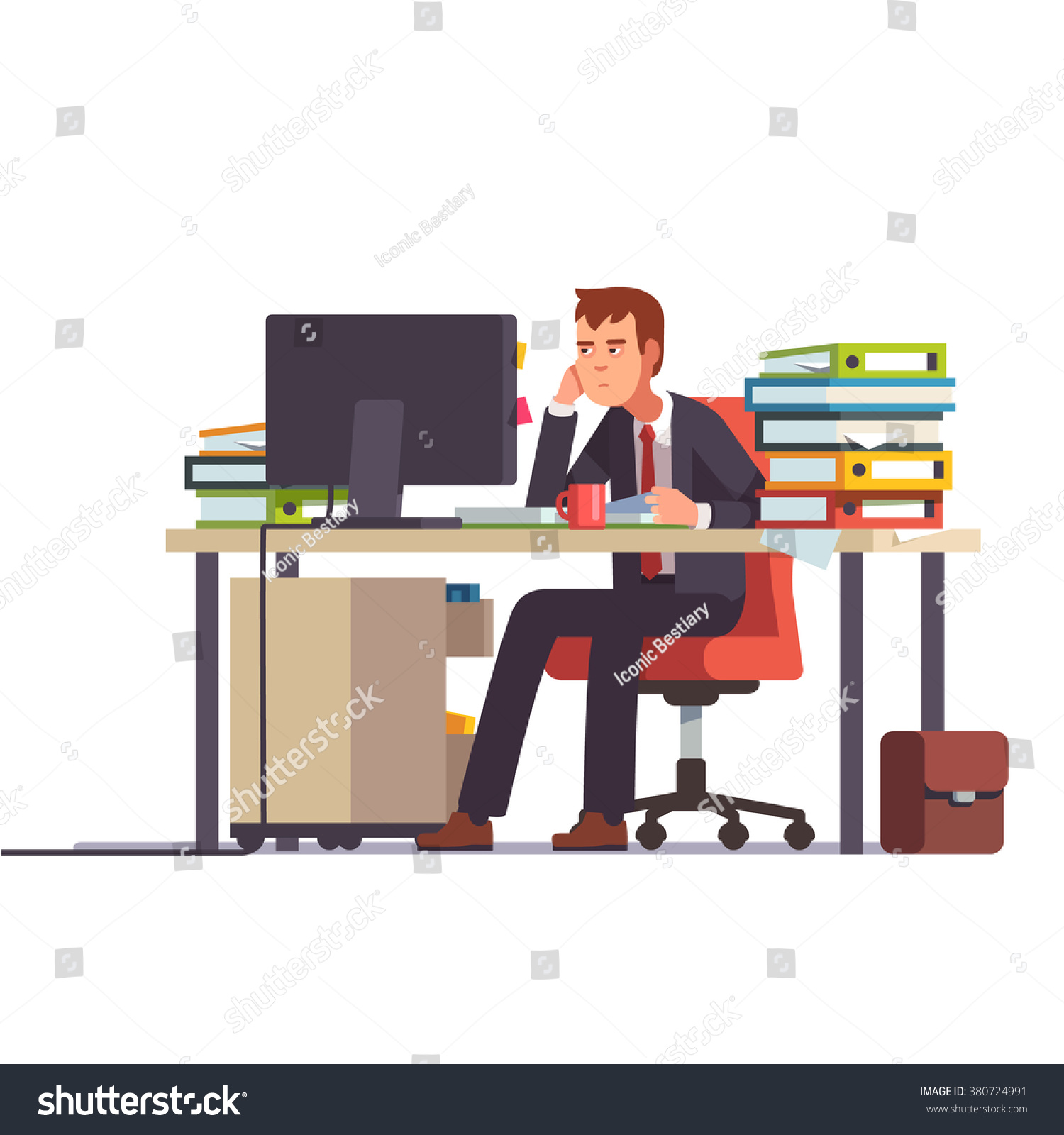 stressed employee clipart - photo #39