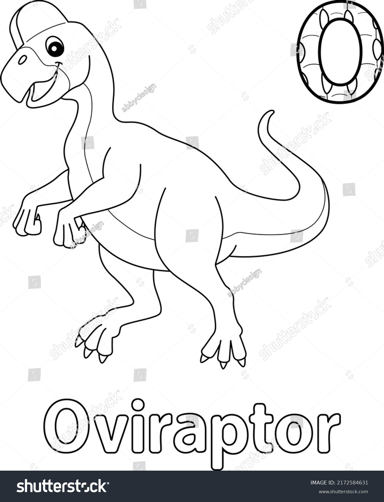 oviraptor coloring page