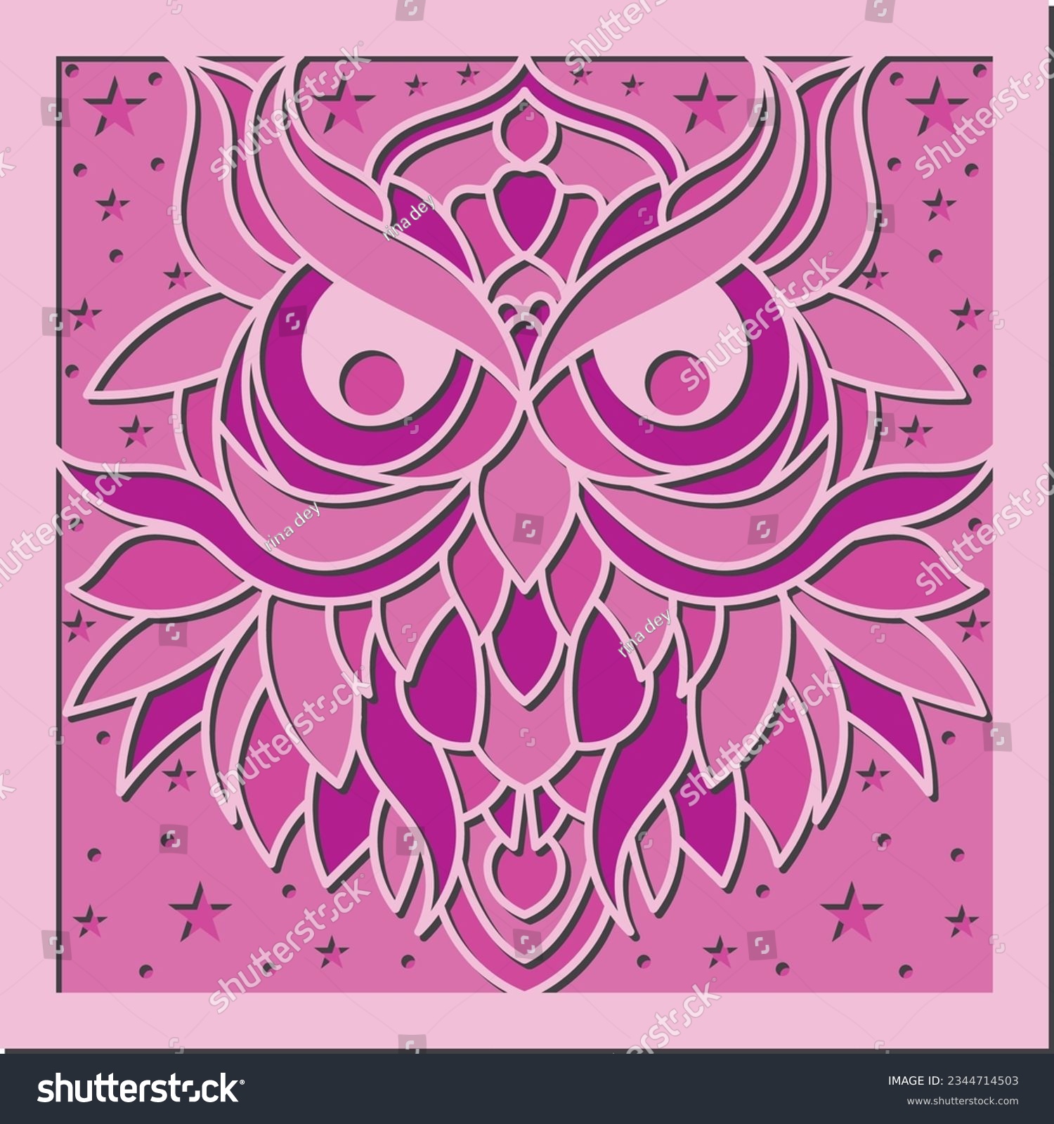SVG of owl invitaion card laser cut design
3d Owl Shadow box laser cut design
 svg