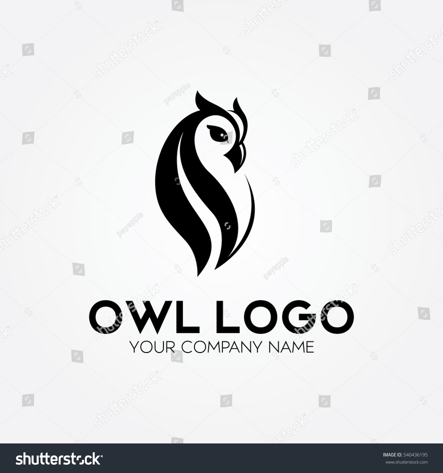 Owl Logo Stock Vector 540436195 - Shutterstock