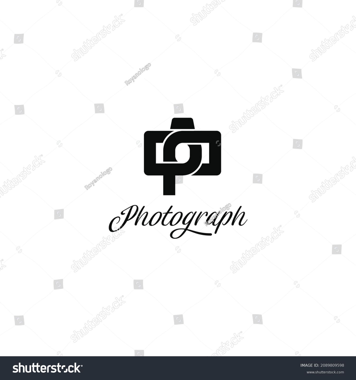 P Letter Photograph Camera Logo Icon Stock Vector (Royalty Free) 2089809598