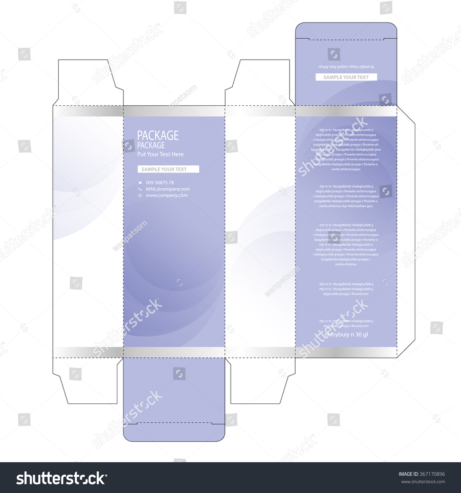 Package Box Design Vector Illustration Stock Vector (royalty Free 