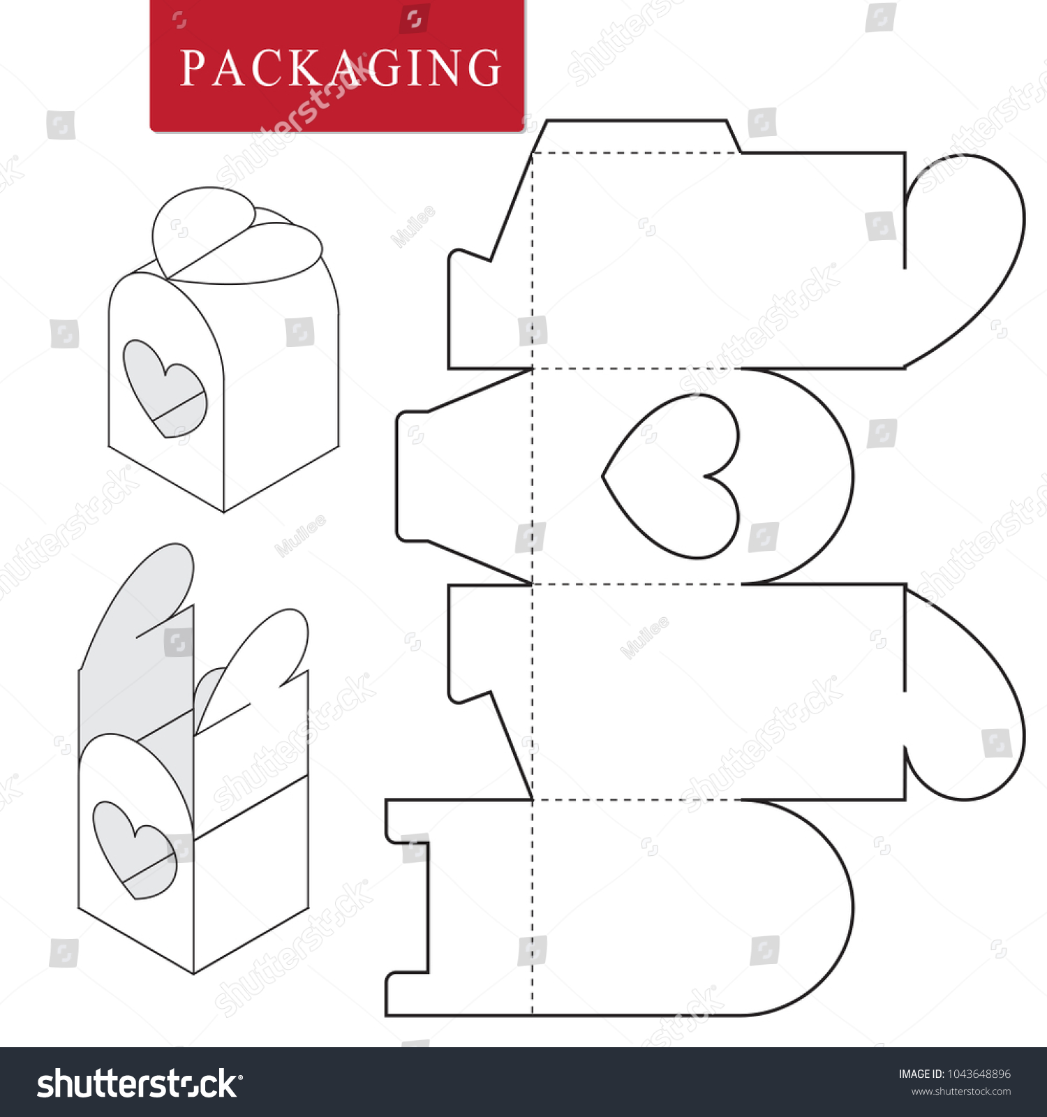 Package Bakeryvector Illustration Boxpackage Template Isolated Stock ...