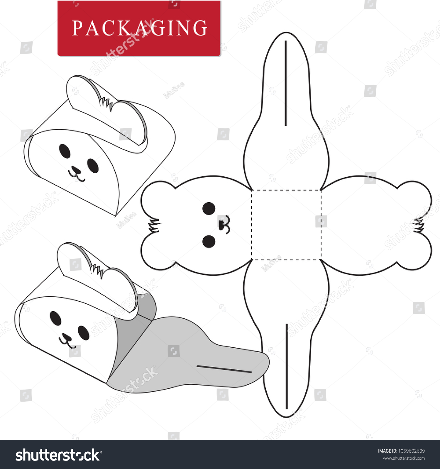 packaging design vector illustration box package template isolated