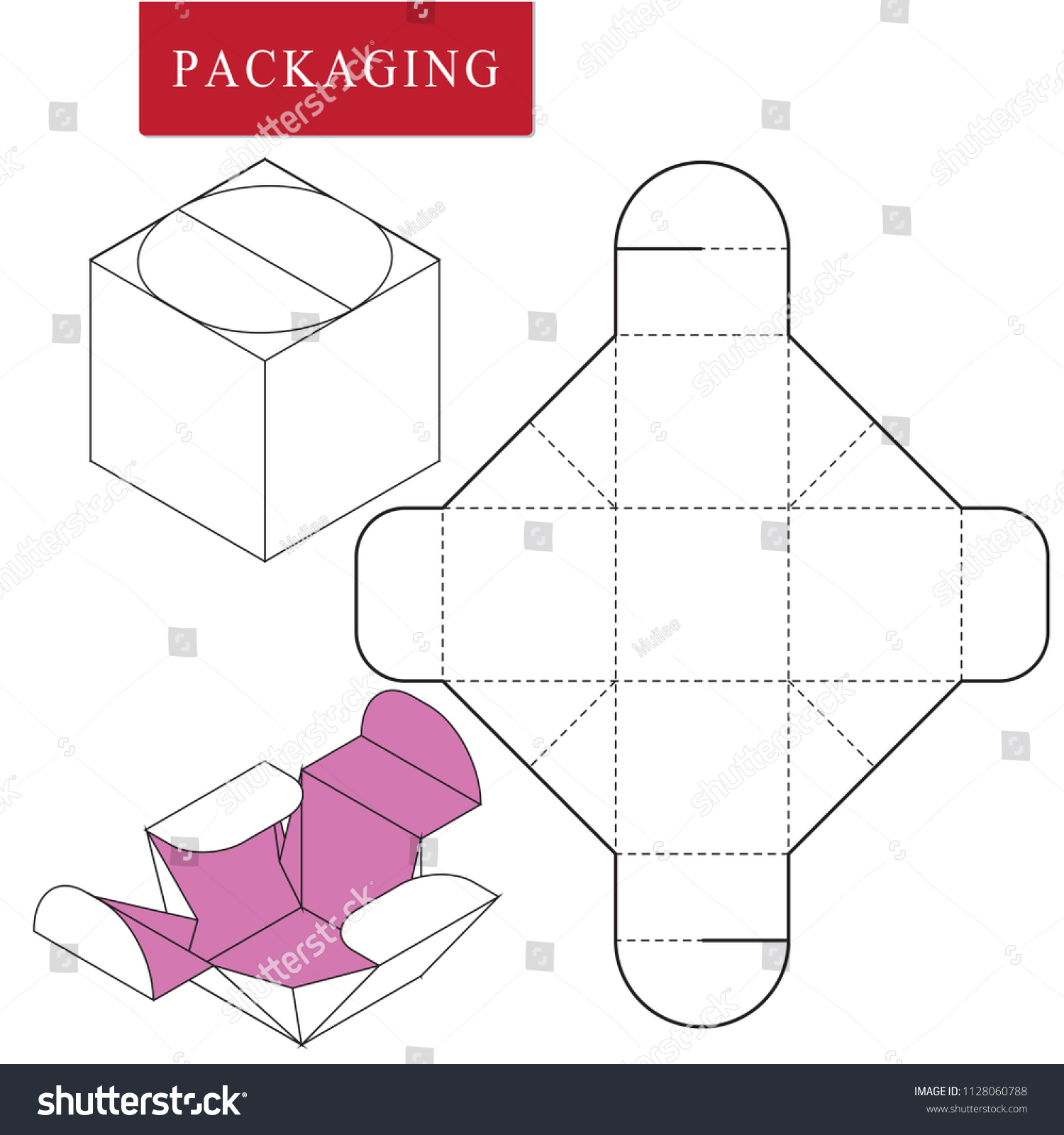 Packaging Fast Food Stock Vector (Royalty Free) 1128060788