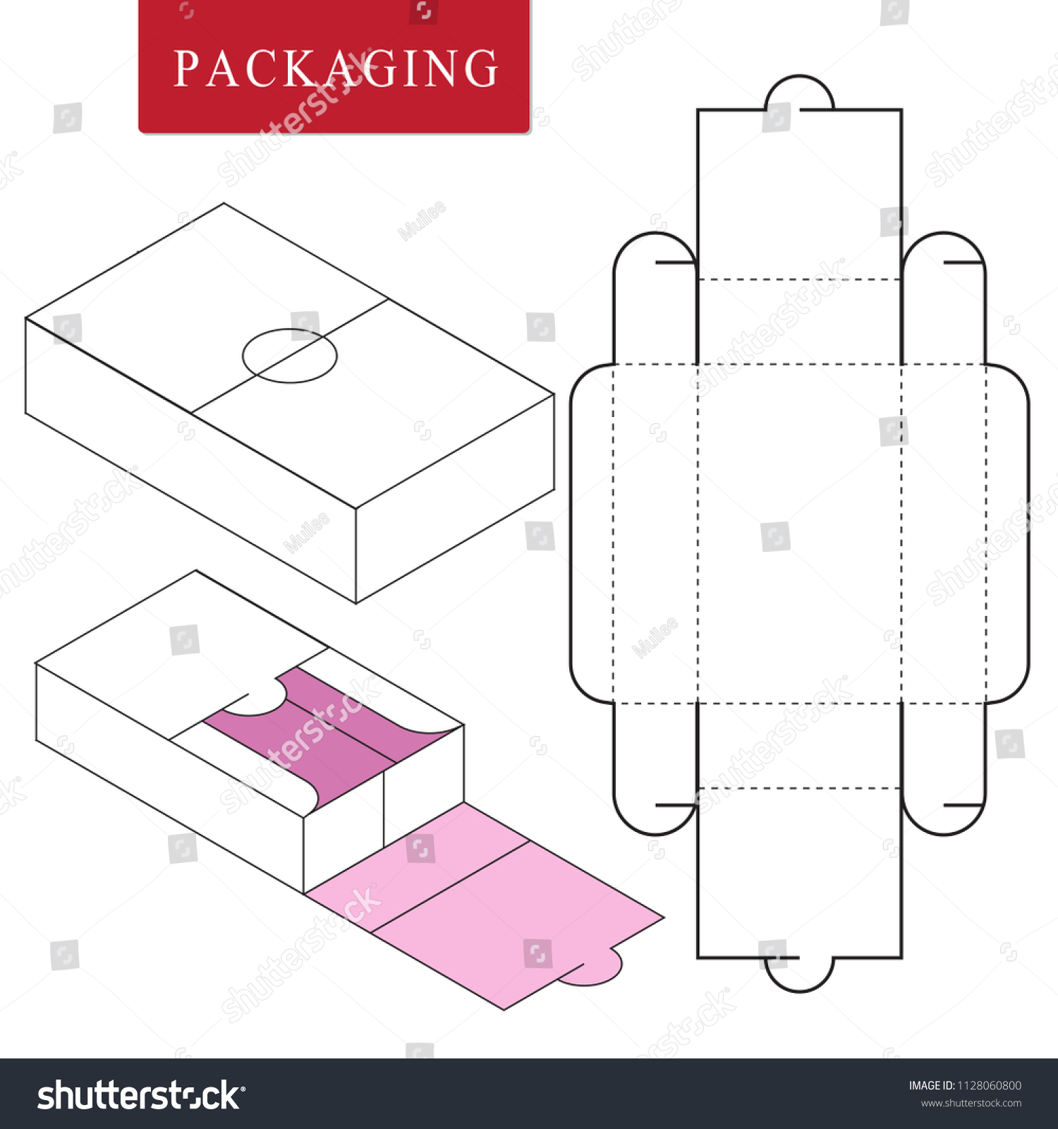 Packaging Fast Food Stock Vector (Royalty Free) 1128060800