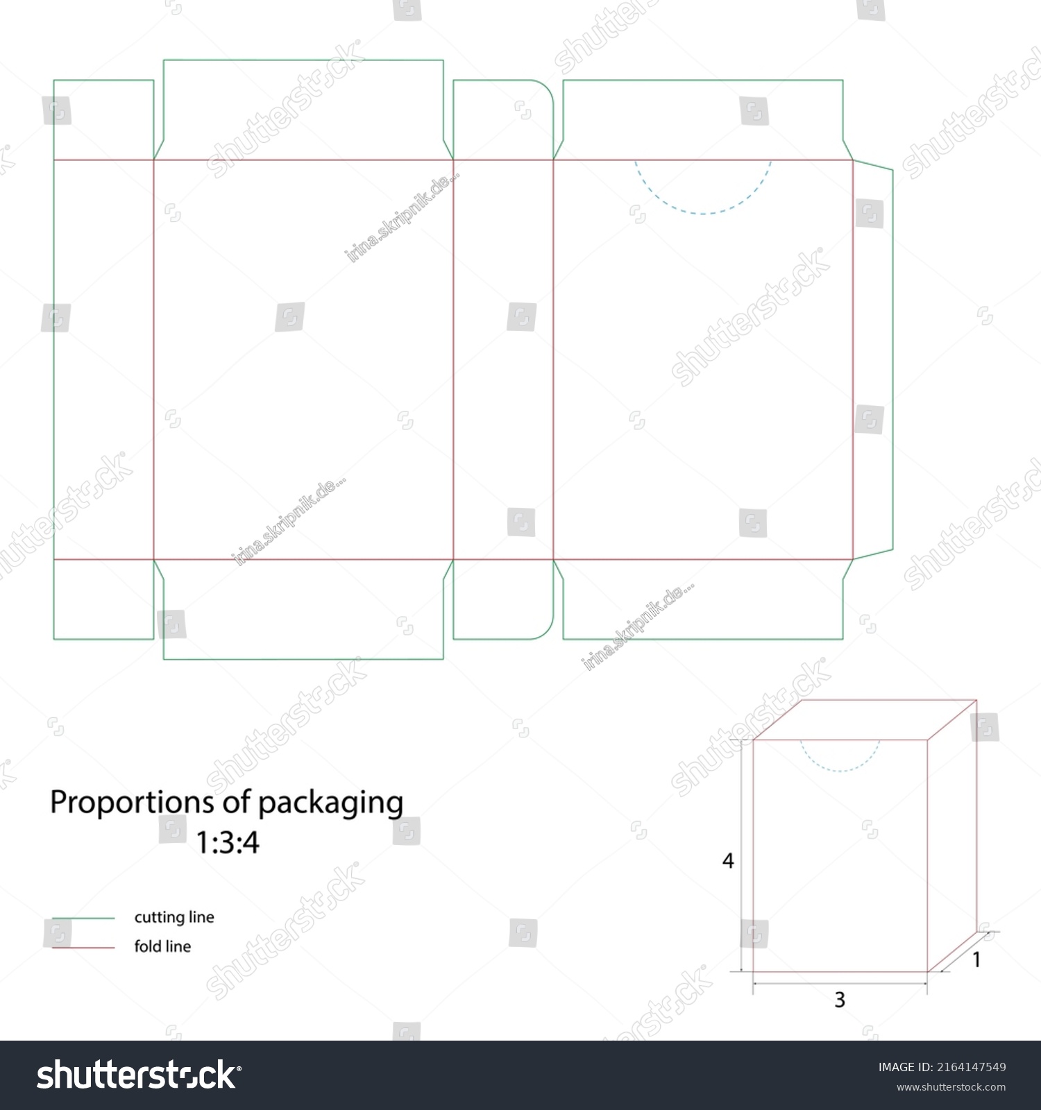 Packaging Stamp Vector Packing Proportions 134 Stock Vector (Royalty ...