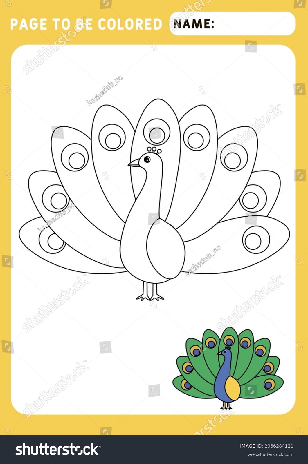 Page Be Colored Look Color Coloring Stock Vector (Royalty Free ...