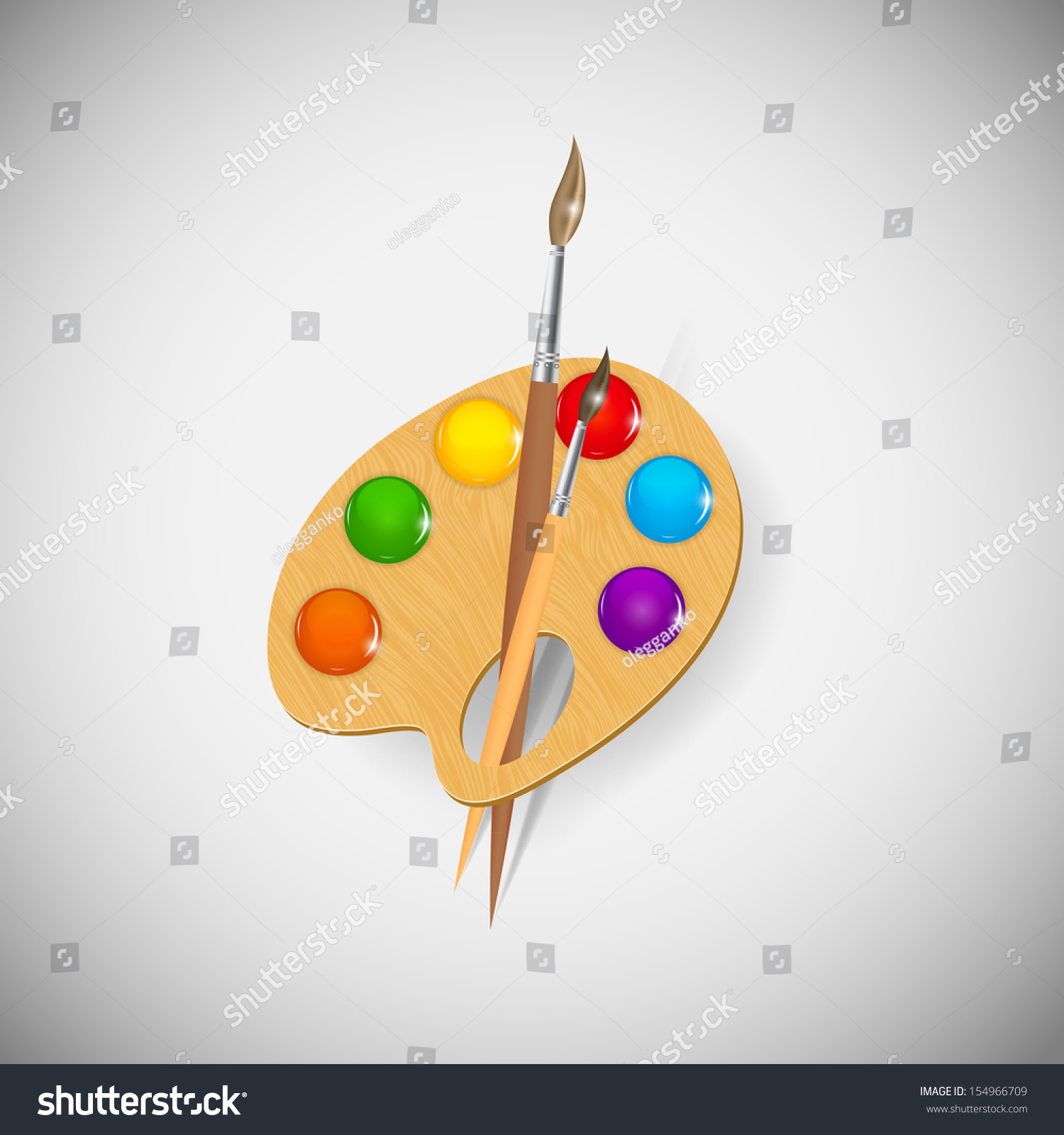 Paint Application Icons Vector Illustration 154966709 Shutterstock