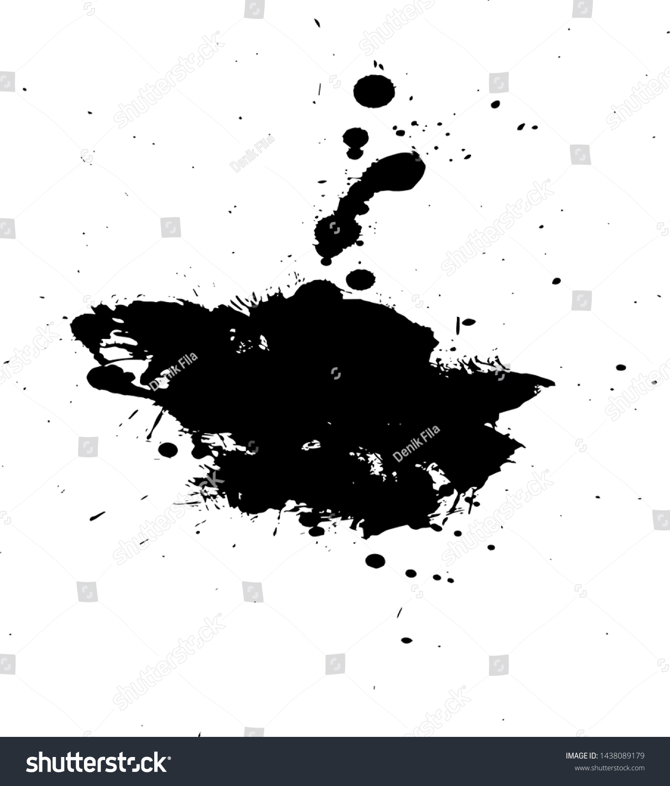 SVG of Paint Brush Ink Splattered Vector for Background or Wallpaper svg