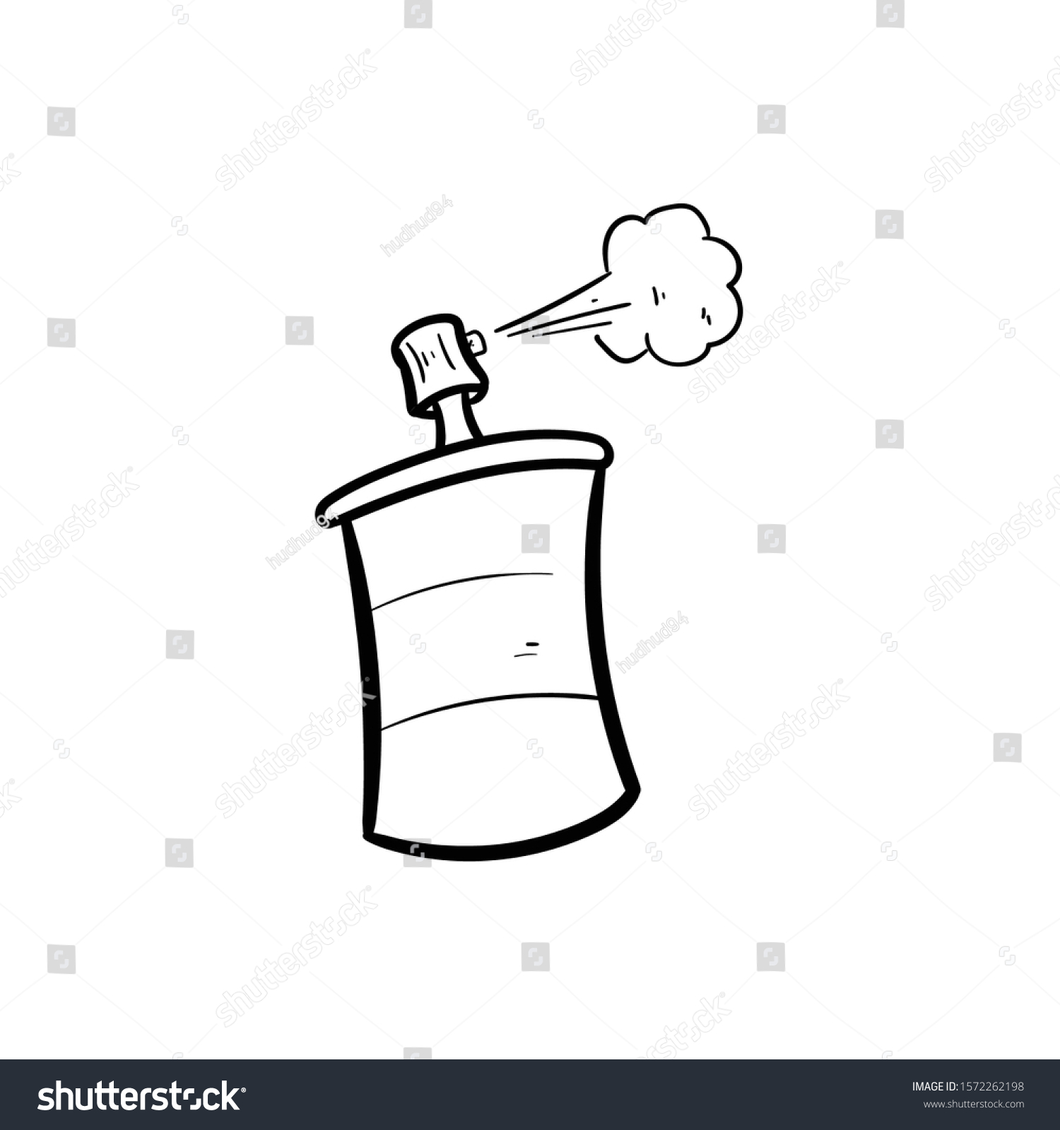 Paint Cans Doodle Icon Vector Hand Stock Vector (Royalty Free) 1572262198 Shutterstock