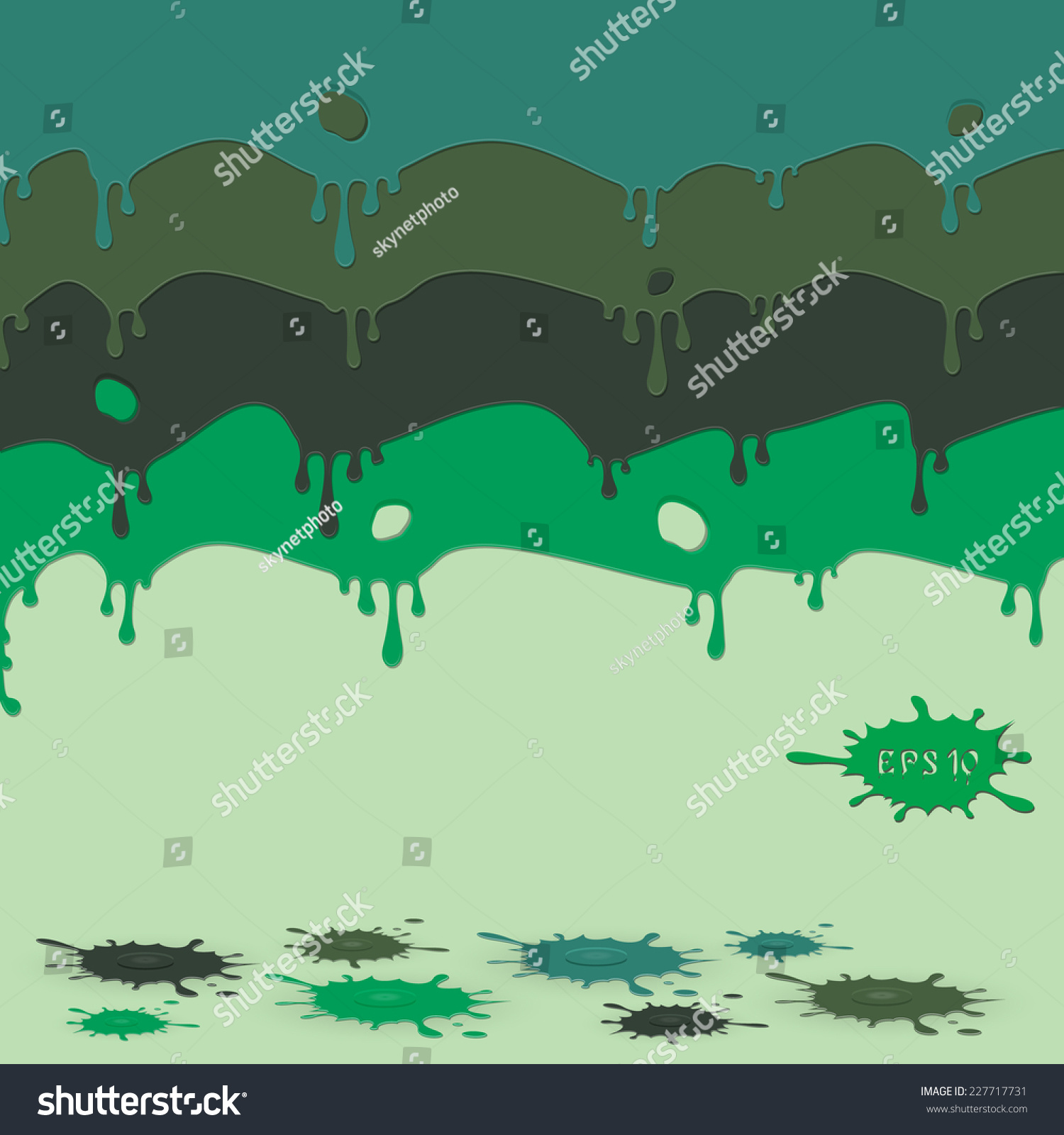 Paint Colorful Dripping Down Vector Background Stock Vector (Royalty ...