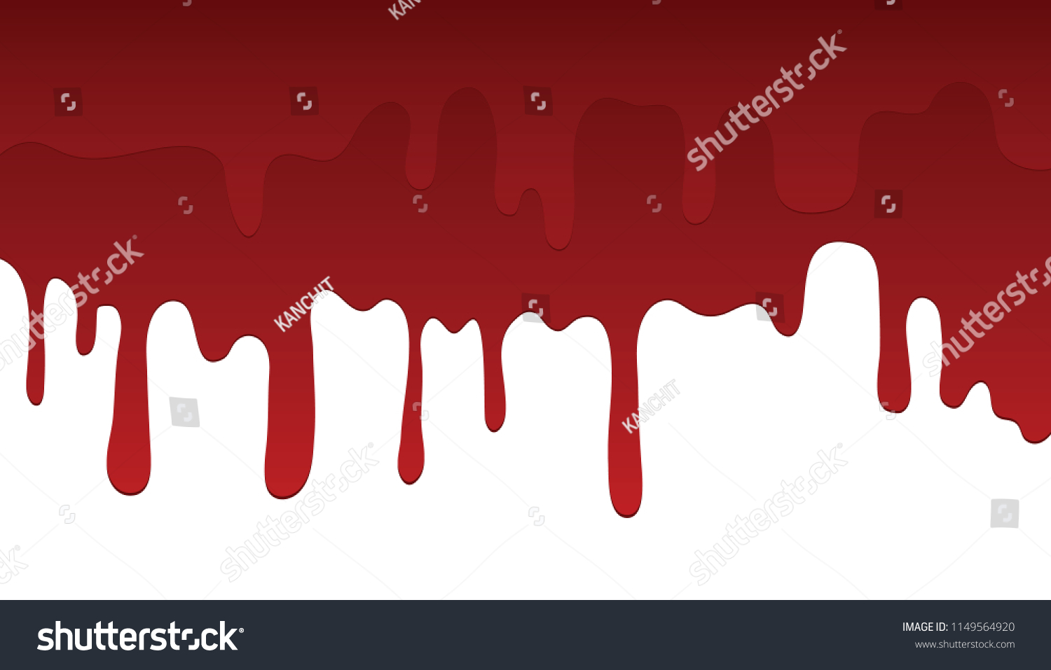 Paint Dripping Primary Colors Isolated On Stock Vector (Royalty Free ...