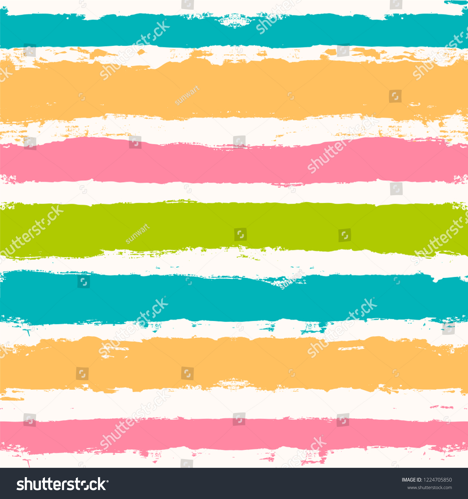 Paint Lines Seamless Pattern Vector Striped Stock Vector (Royalty Free ...