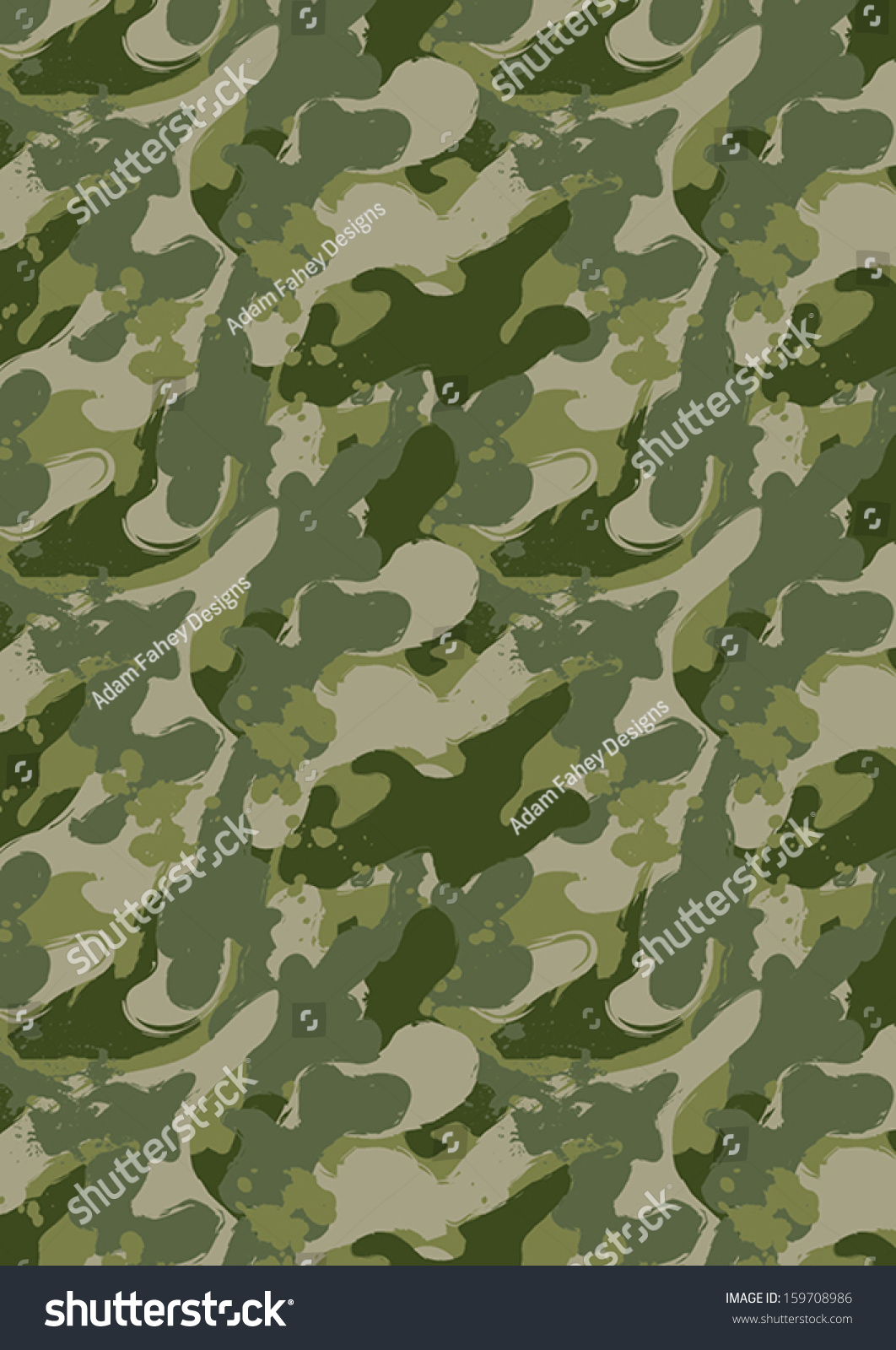 Paint Splatter Camouflage Illustrator Swatch Repeat Stock Vector ...