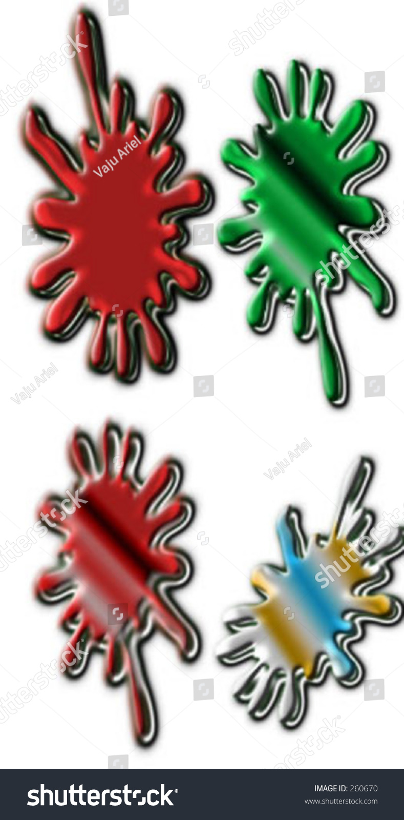 Paintball Splash Stock Vector Royalty Free 260670   Stock Vector Paintball Splash 260670 