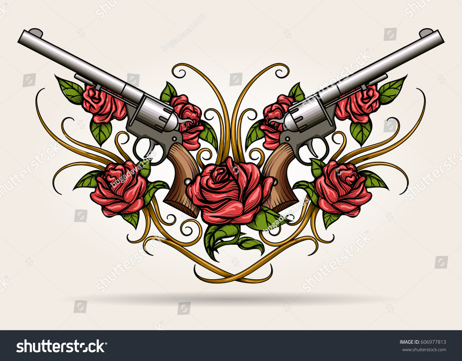 1596 Imágenes De Guns Roses Vector Imágenes Fotos Y Vectores De Stock Shutterstock 3208