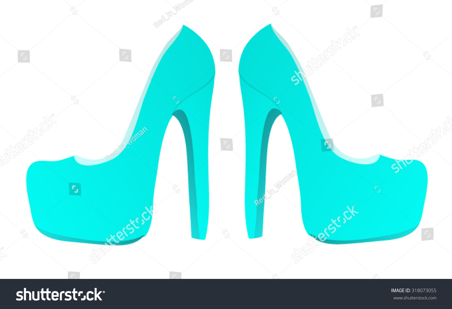 turquoise platform shoes