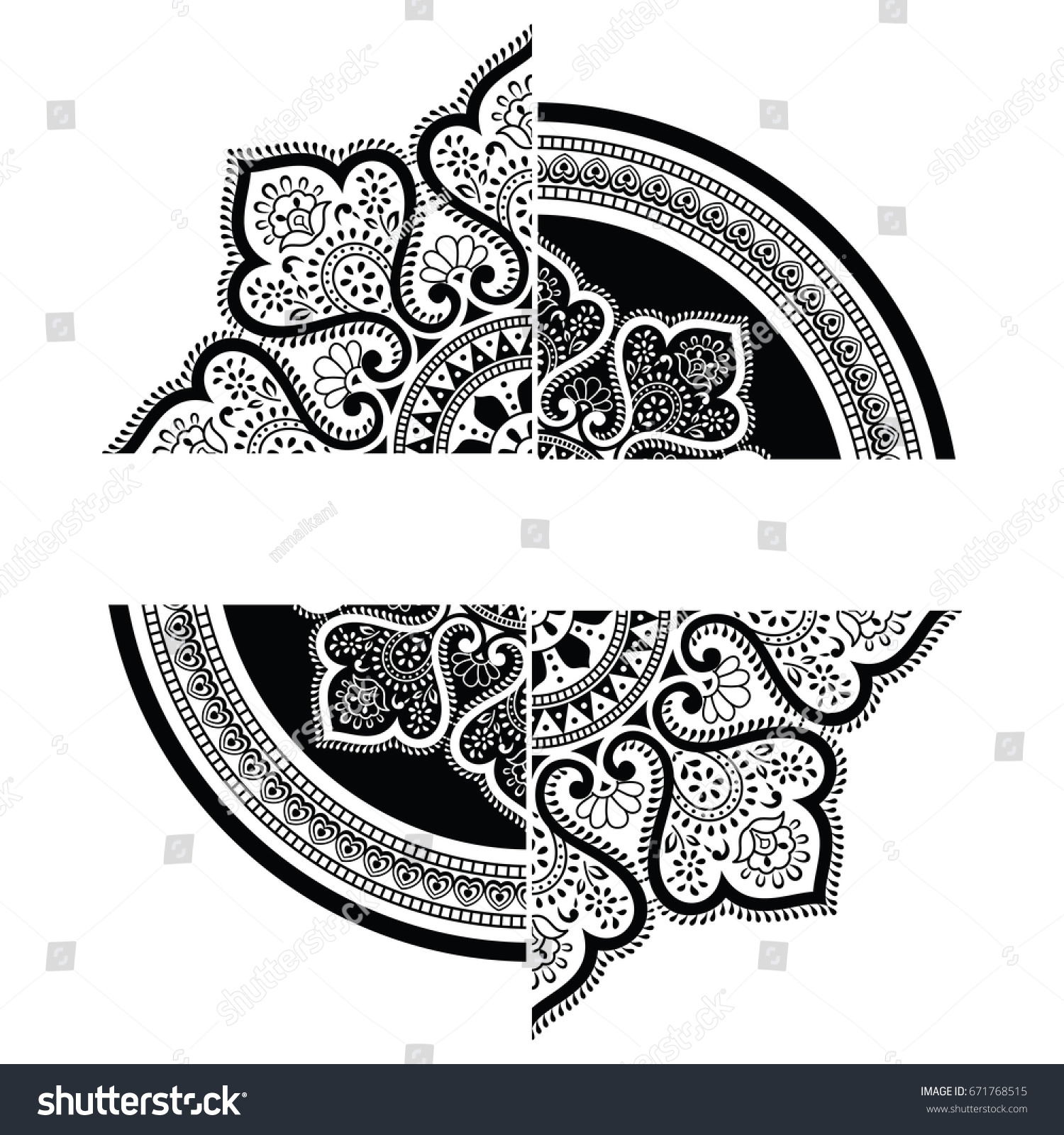 Paisley Label Stock Vector (Royalty Free) 671768515 | Shutterstock