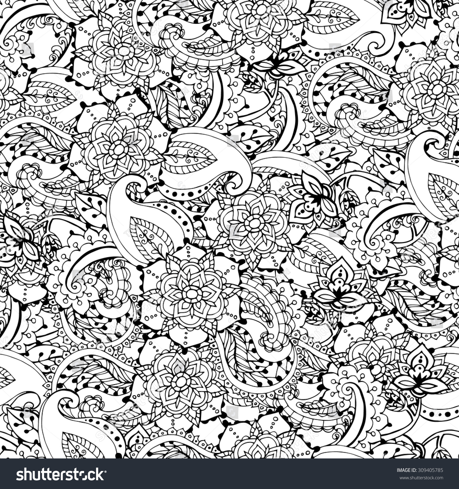 Paisley Pattern Paisley Seamless Pattern Paisley Stock Vector (Royalty ...