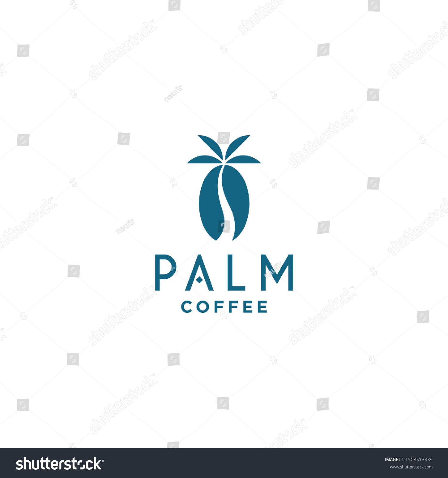 Palm Coffee Logo Icon Vector Stock Vector (Royalty Free) 1508513339