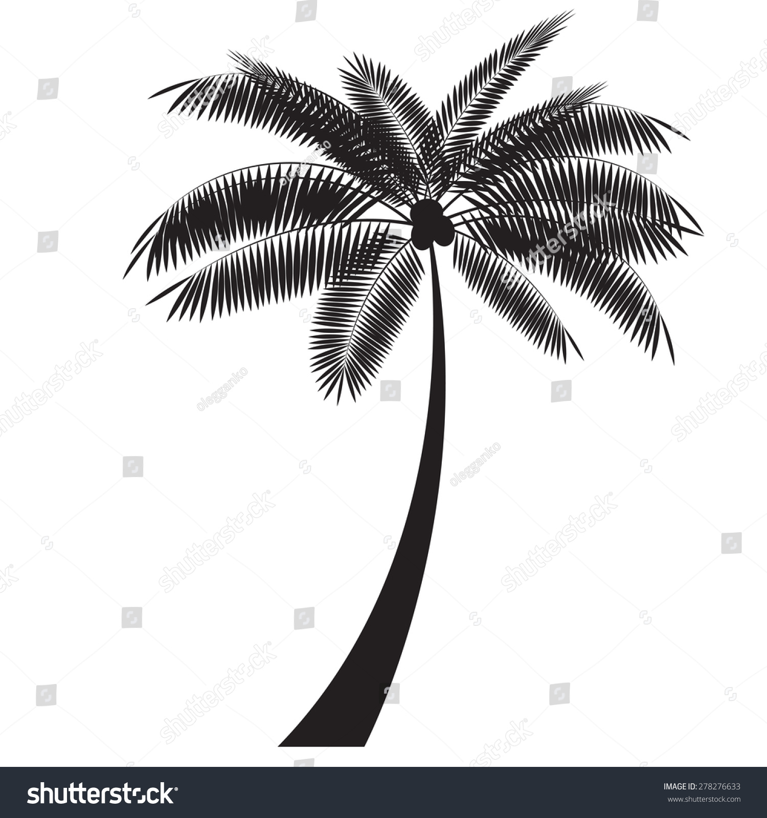 Palm Leaf Vector Illustration Eps10 Stock Vector (Royalty Free ...