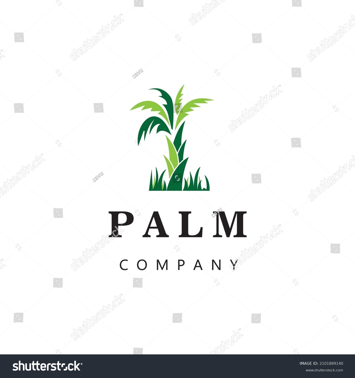 Palm Logo Farm Tree Design Vector Stock Vector (Royalty Free ...