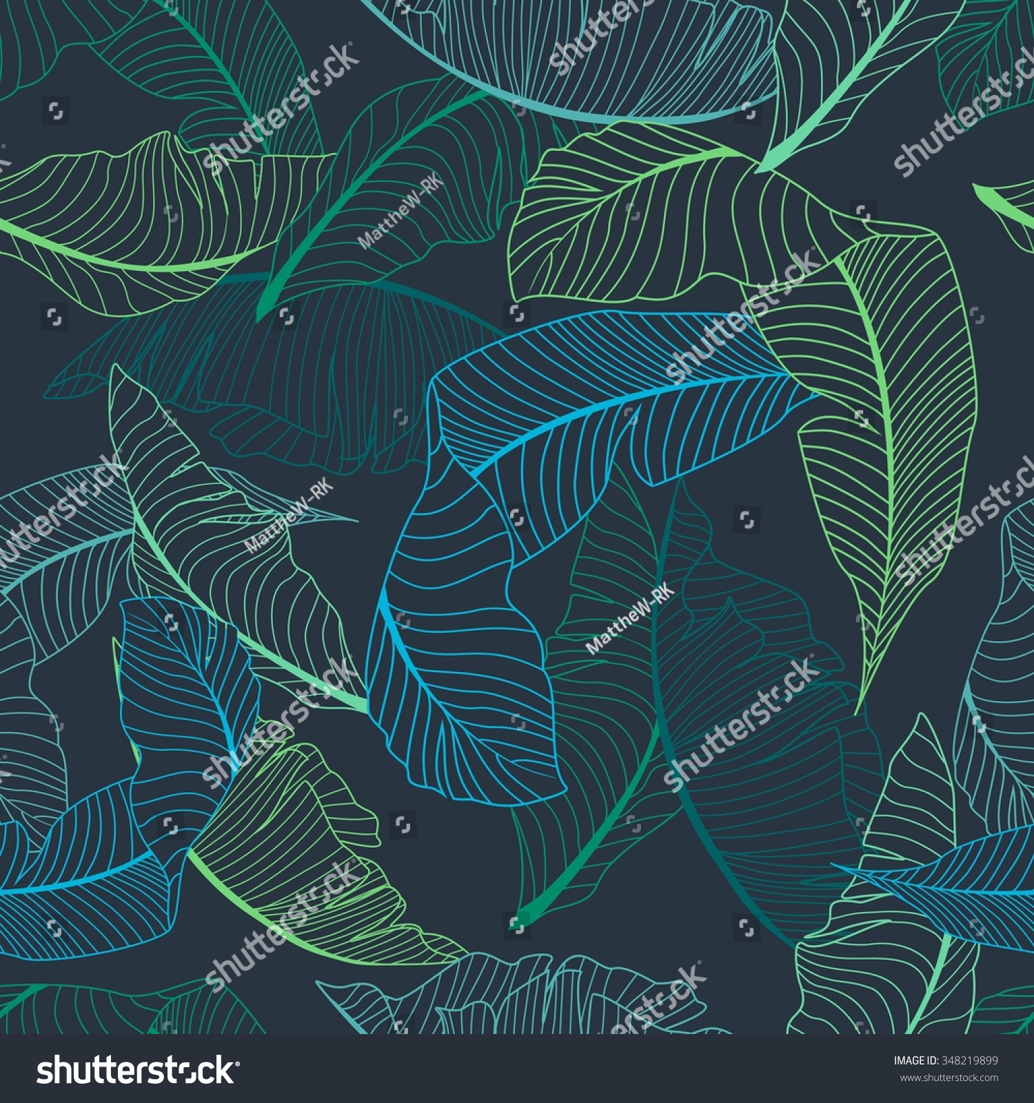 Palm Pattern Stock Vector (Royalty Free) 348219899