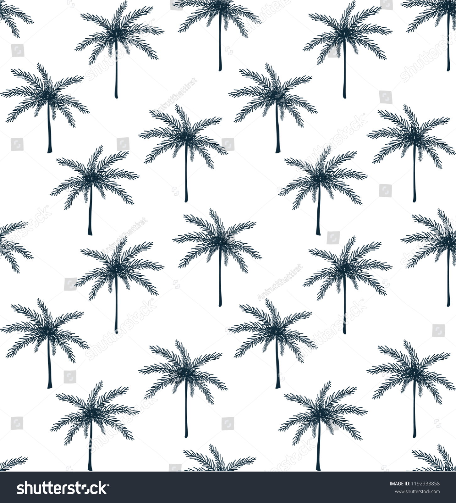 Palm Pattern Background Stock Vector (Royalty Free) 1192933858 ...