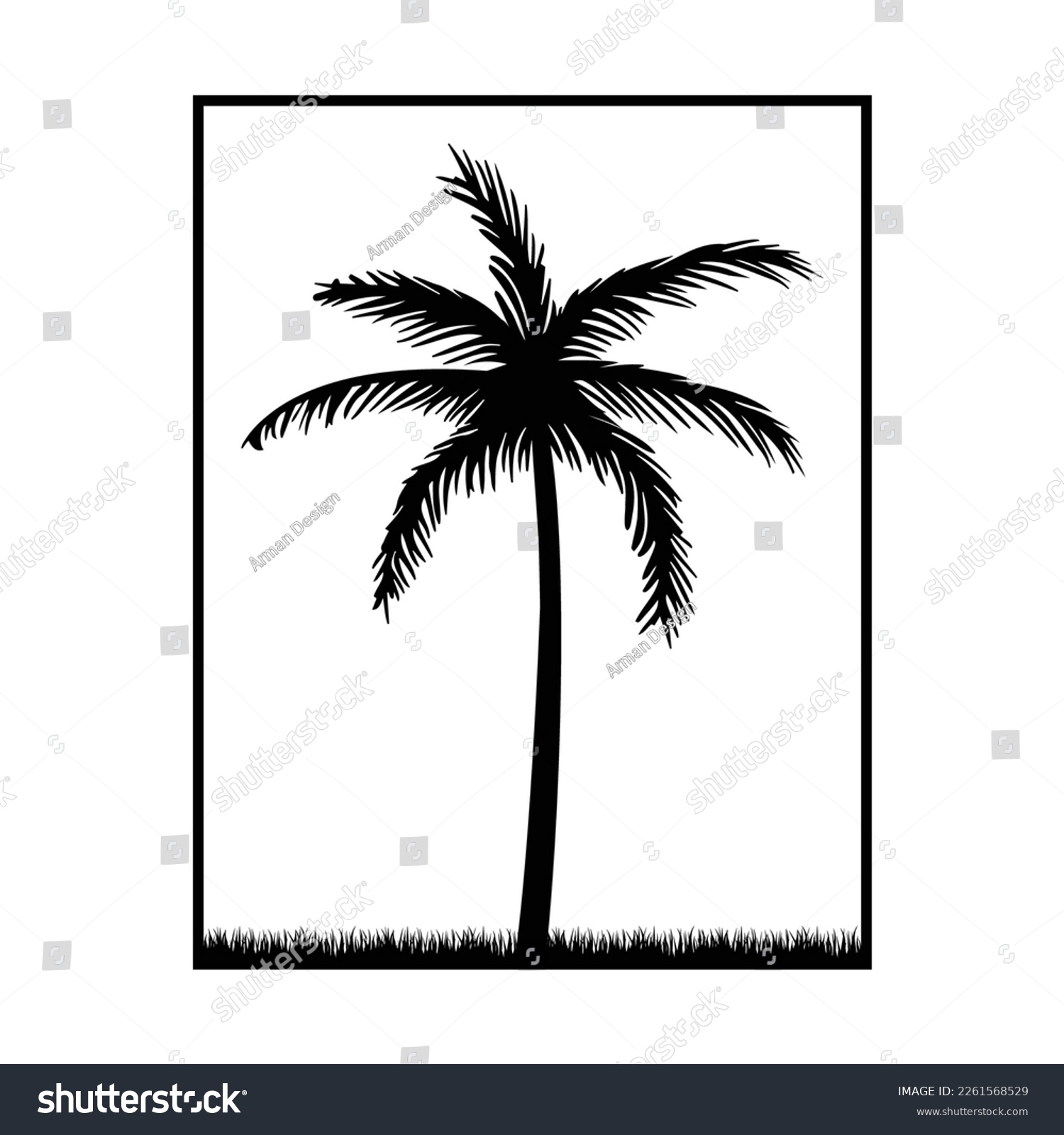 SVG of Palm Tree Wall Decor Laser Crafts Svg Design svg