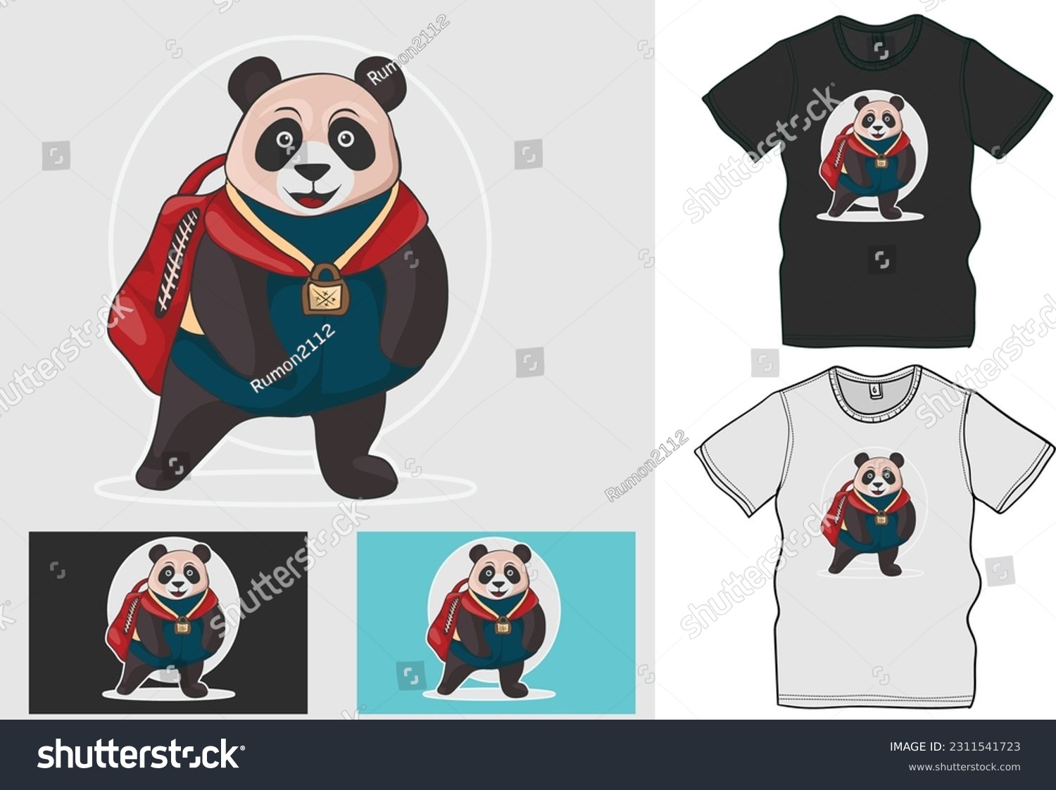 SVG of Panda Character Vector Art for Back to School Day Back to school August 15 svg