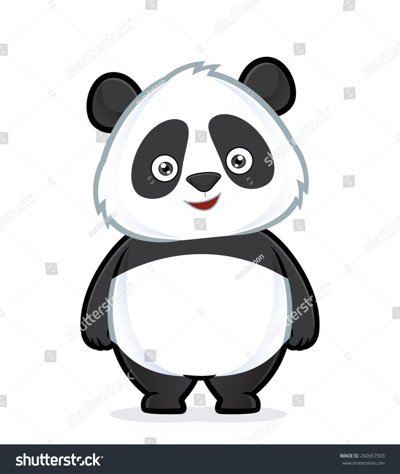 SVG of Panda standing svg
