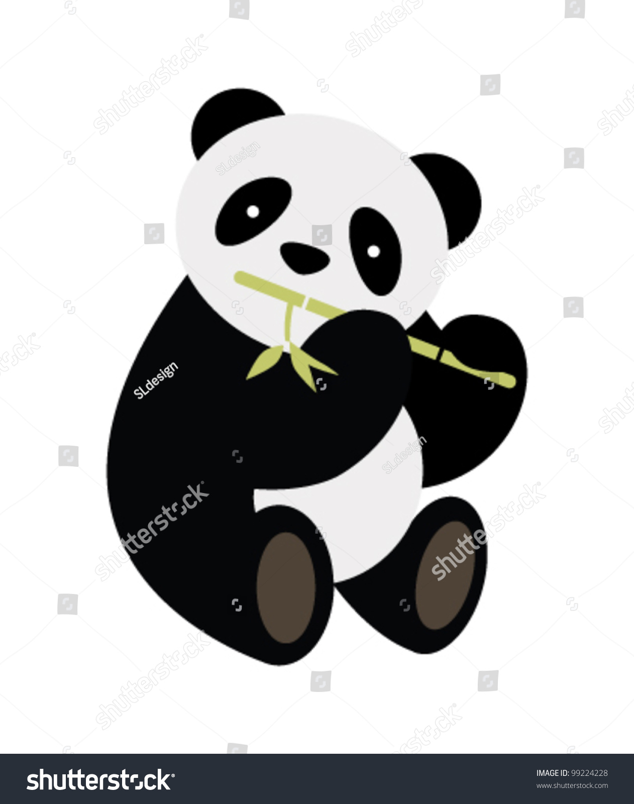 Panda. Vector Illustration. - 99224228 : Shutterstock