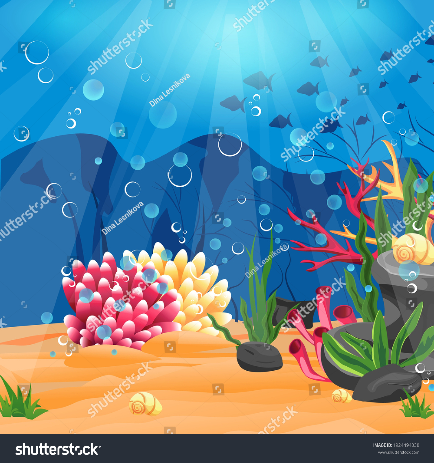 Undersea cartoon Images, Stock Photos & Vectors | Shutterstock