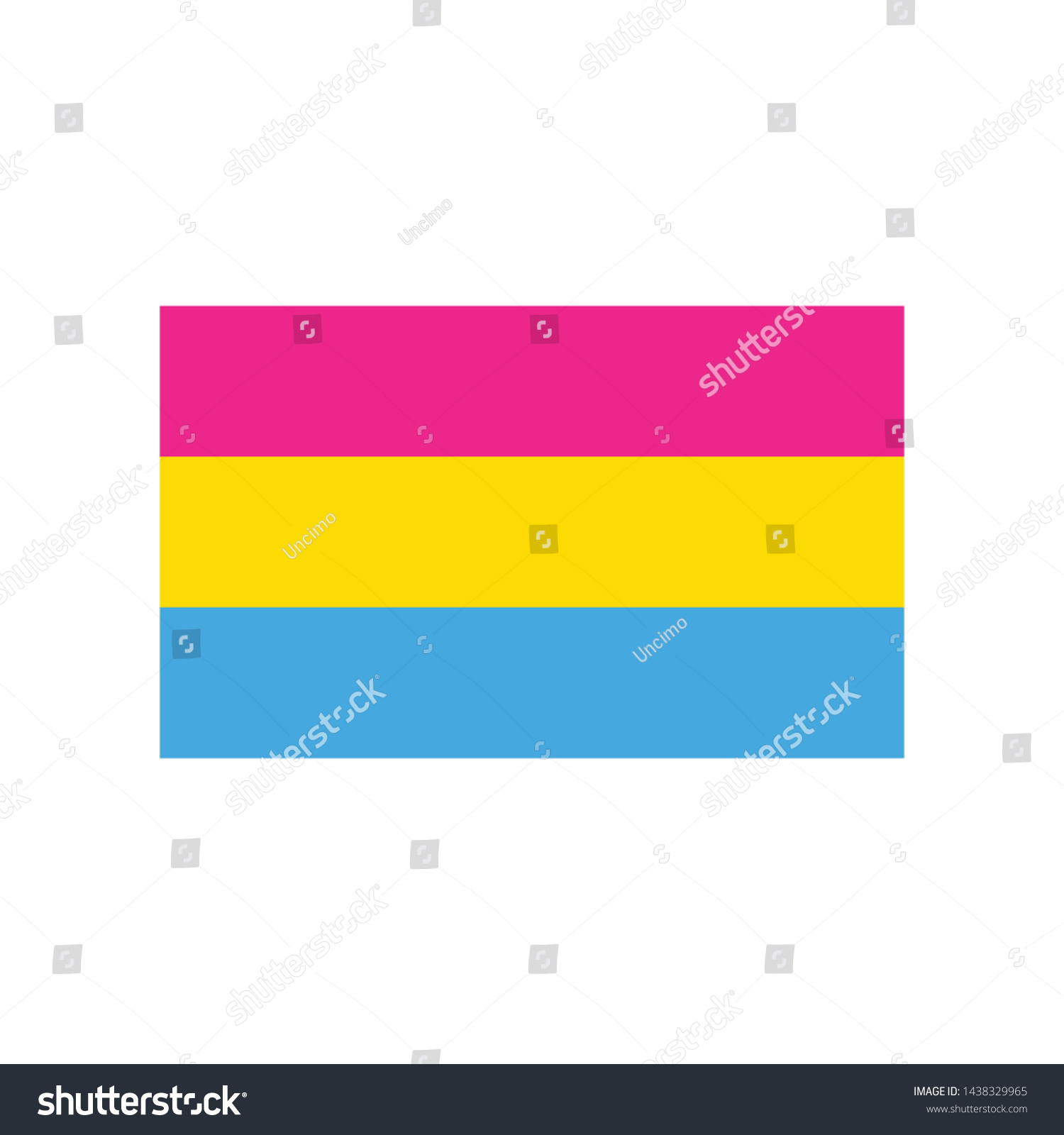 Pansexual Flag Symbol Vector Icon Lgbt Vector De Stock Libre De Regalías 1438329965 