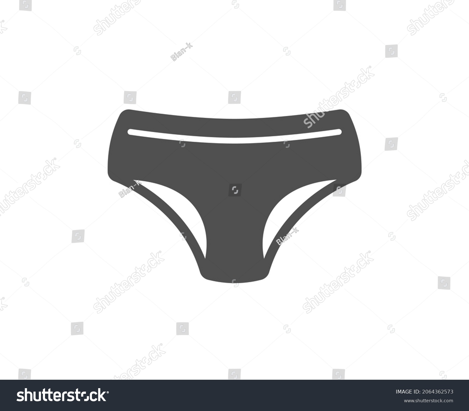 Panties Icon Underwear Pants Sign Women Stock Vector (Royalty Free ...